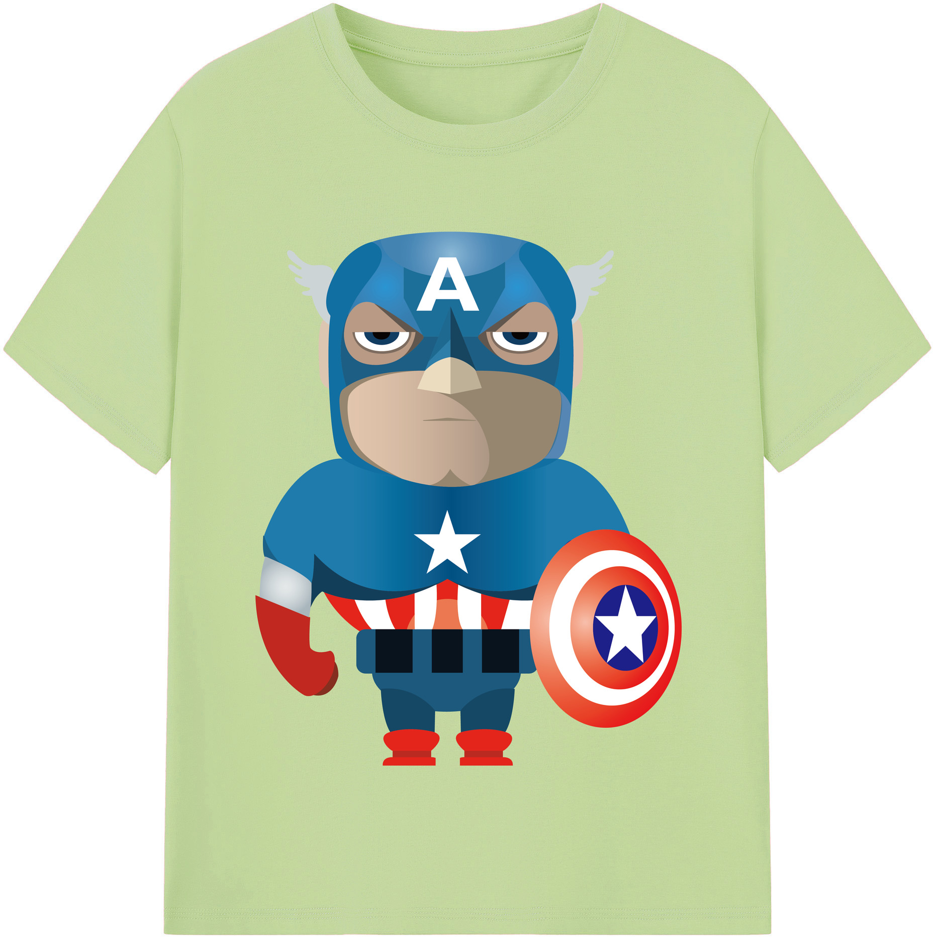 （画像用） アベンジャーズ The Avengers 綿100％半袖Tシャツ（フロントプリント）